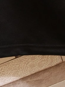 Aesthetic Post 男款寬鬆短褲,印有字母圖形,腰間有束繩 - 黑色 - 查看 3