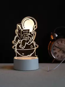 1 pieza Luz decorativa astronauta con diseño - Amarillo - Ver 1