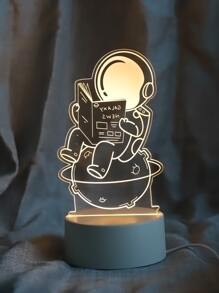 1 pieza Luz decorativa astronauta con diseño - Amarillo - Ver 4