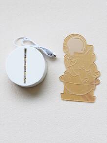 1 pieza Luz decorativa astronauta con diseño - Amarillo - Ver 6