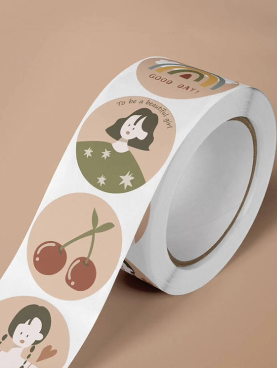 1卷混合圖案隨機貼紙