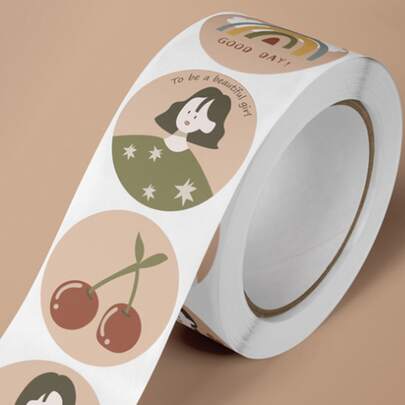 1卷混合圖案隨機貼紙