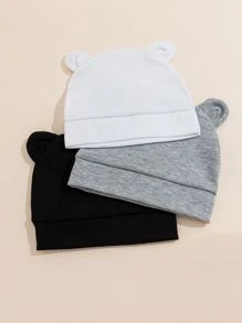 Bebé 3 piezas Sombrero con diseño de oreja - Multicolor - Ver 2