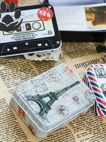 1pc Mixed Pattern Random Tin Box - Multicolor - View 6