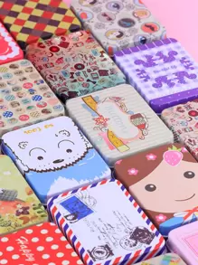 1pc Mixed Pattern Random Tin Box - Multicolor - View 7