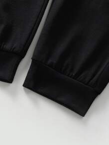 SHEIN Chàng trai trẻ Thuyền buồm In Khối màu Áo thun & quần thể thao - Nhiều màu - Xem 3