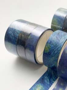 3卷圖案印花裝飾膠帶 - 彩色 - 查看 3