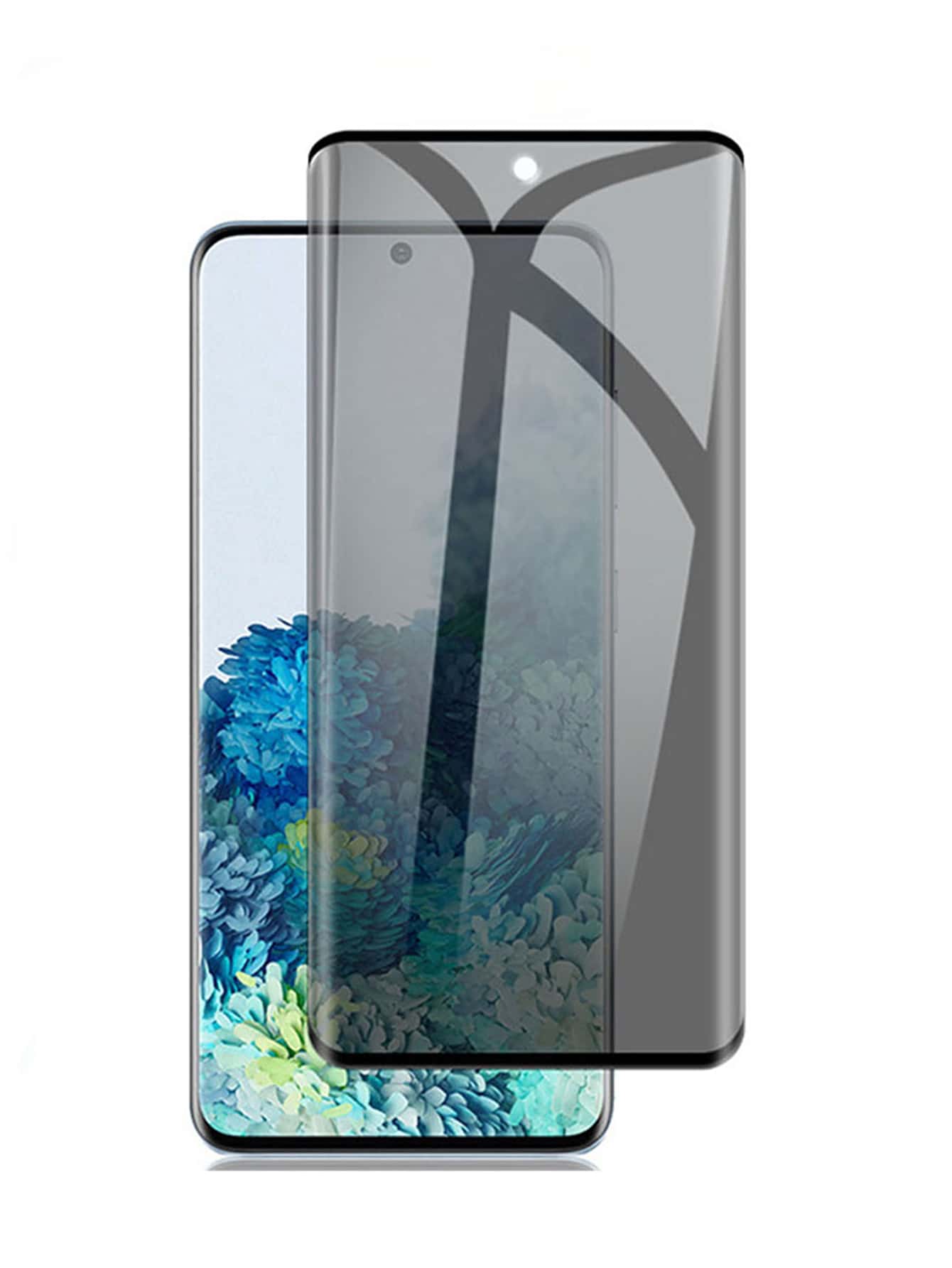 1pc Screen Privacy Protection Film Compatible With Samsung Galaxy - Black - View 1