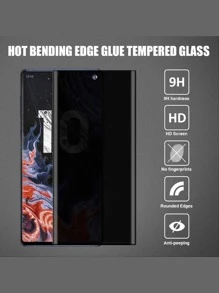 1pc Screen Privacy Protection Film Compatible With Samsung Galaxy - Black - View 3