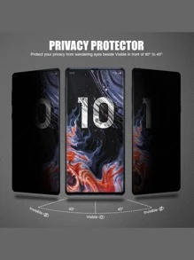 1pc Screen Privacy Protection Film Compatible With Samsung Galaxy - Black - View 5