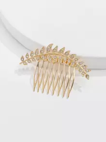 Rhinestone trang trí tóc ghim - Vàng - Xem 1