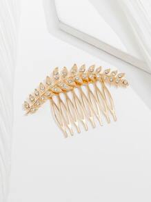 Rhinestone trang trí tóc ghim - Vàng - Xem 2
