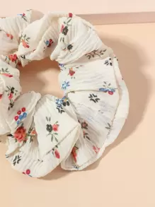 花朵印花大腸髮圈