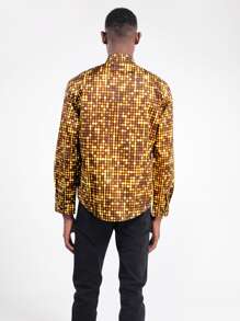 CLOUDSTYLE Men Allover Geo Print Shirt - Multicolor - View 2