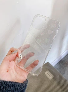 清透手機殼心形激光紙兼容IPhone 11，IPhone 13，IPhone 14 Pro Max - 彩色 - 查看 4