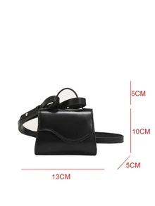 Túi đeo chéo Nữ màu trơn Có thể điều chỉnh được Tay cầm Top - màu đen - Xem 7