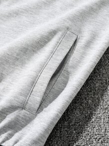 Manfinity Hypemode Men Color Block Varsity Jacket - Light Grey - View 4