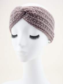 3入組扭結裝飾素色髮帶 - 彩色 - 查看 2