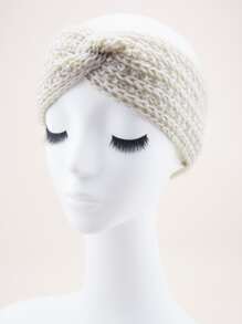 3入組扭結裝飾素色髮帶 - 彩色 - 查看 3