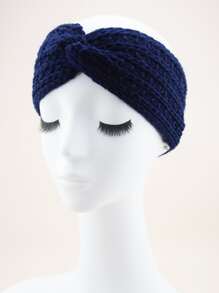 3入組扭結裝飾素色髮帶 - 彩色 - 查看 4