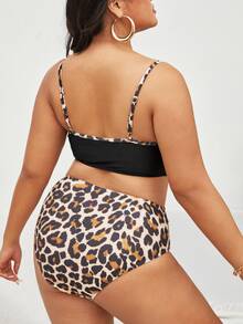 Bộ Bikini Da Báo Plus Size Đi Biển Mùa Hè - Nhiều màu - Xem 2