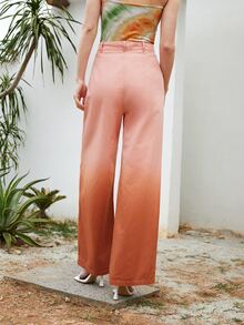 SHEIN Unity Ombre Print Straight Leg Pants - Multicolor - View 2