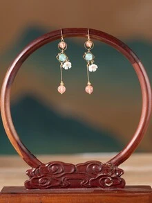 EMERY ROSE 花朵裝飾耳墜 - 彩色 - 查看 2