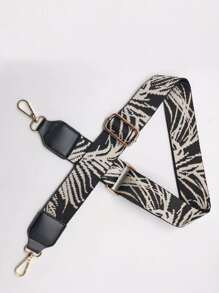 Dây đeo túi đồ họa Allover Phụ kiện túi xách tay có thể điều chỉnh Thời trang bền bỉ cho tân binh & công nhân cổ trắng cho các cô gái tuổi teen Phụ nữ sinh viên đại học Trang trí quà tặng Phụ kiện quà tặng - Đen và trắng - Xem 1