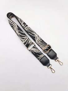 Dây đeo túi đồ họa Allover Phụ kiện túi xách tay có thể điều chỉnh Thời trang bền bỉ cho tân binh & công nhân cổ trắng cho các cô gái tuổi teen Phụ nữ sinh viên đại học Trang trí quà tặng Phụ kiện quà tặng - Đen và trắng - Xem 2