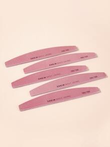 BASIC LIVING 5 件入字母圖形指甲銼 - 玫紅色 - 查看 1