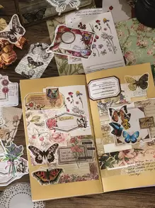 Infeel. Me 260張隨機復古圖案貼紙 - 彩色 - 查看 2