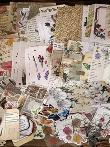 Infeel. Me 260張隨機復古圖案貼紙 - 彩色 - 查看 3