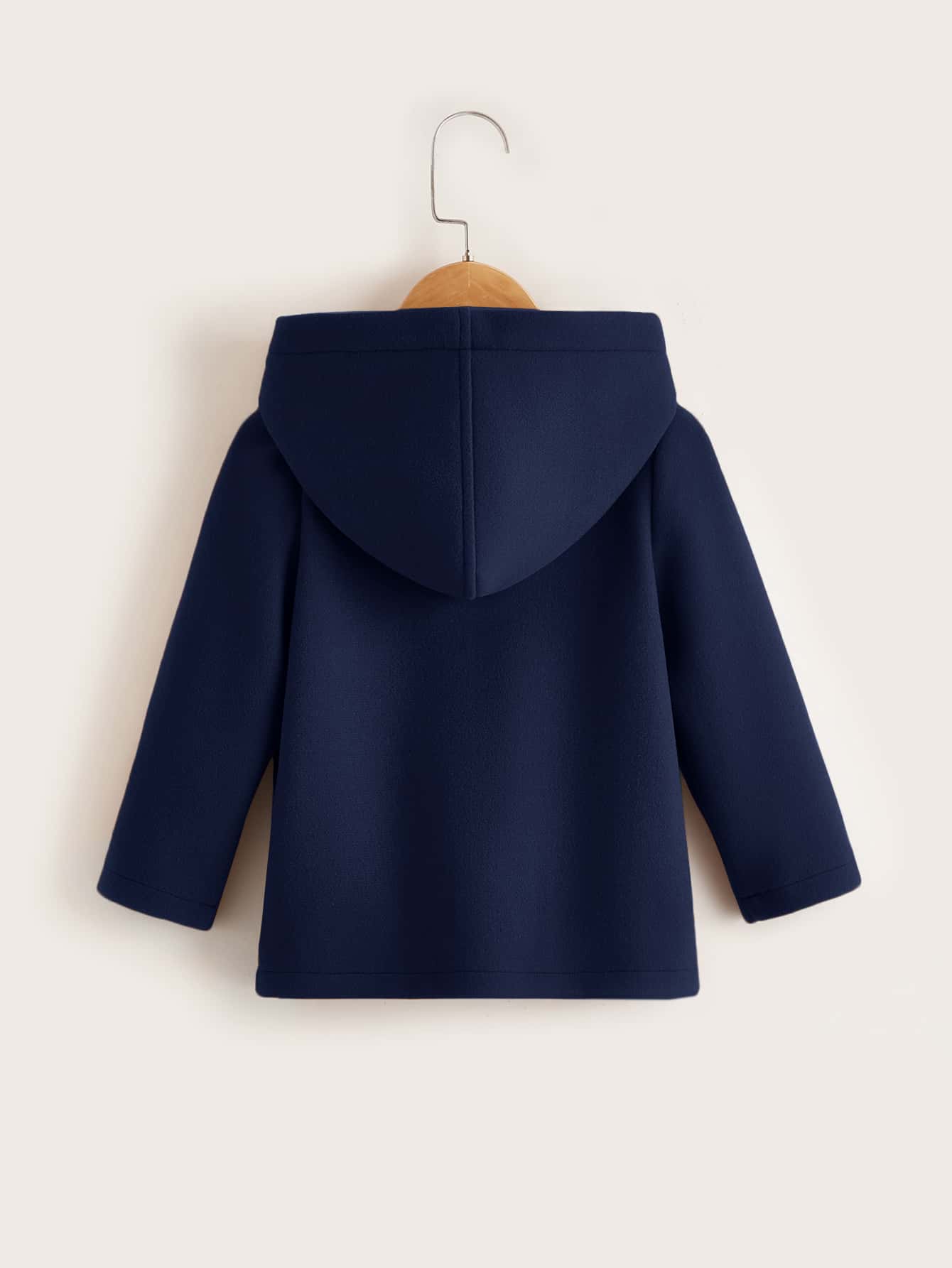 Áo bành tô cho trẻ sơ sinh nam Nút Túi màu trơn Giải trí - Màu xanh hải quân - Xem 2