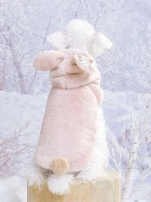 Áo khoác thú cưng thiết kế thỏ - Hồng - Xem 2