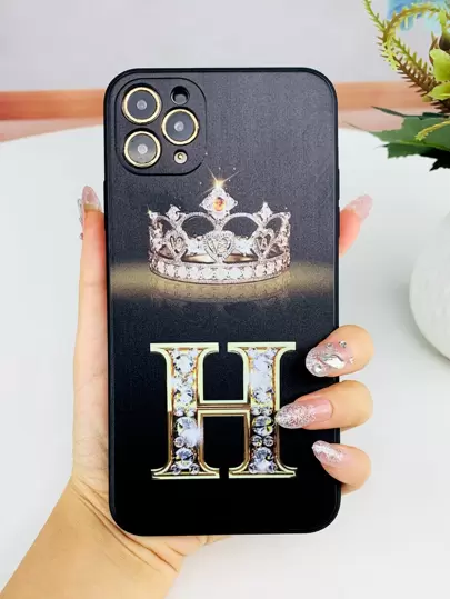 Letter Graphic Phone Case
