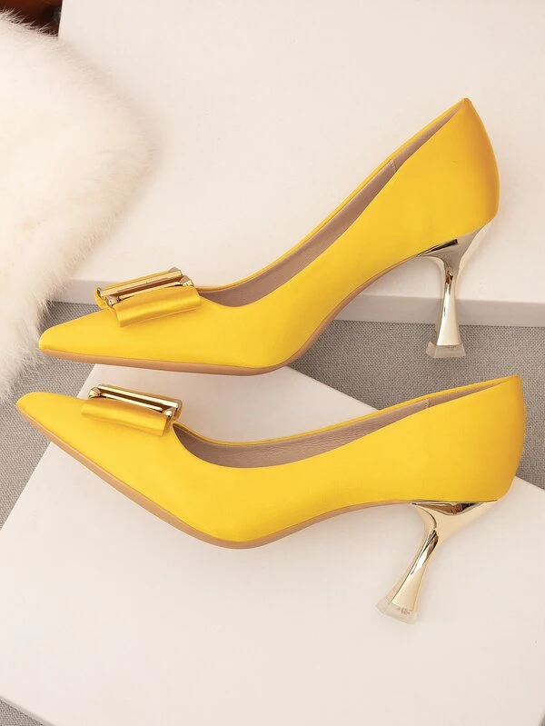 yellow heels shein