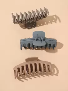 4 piezas de pinzas de pelo grandes, pinzas de pelo casuales, pinzas de pelo, pinzas de pelo, pinzas de pelo, pinzas de pelo, accesorios de pelo para la escuela, la universidad, el otoño, el invierno, para mujer, para looks de vacaciones - Multicolor - Ver 2