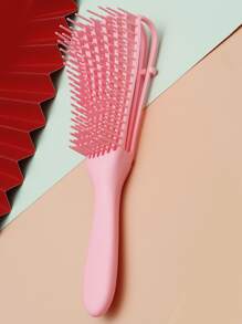 1 Pieza Cepillo desenredante de cabello, Peine de pulpo con mango, Cepillo desenredante para cabello rizado, Desenreda talla grande rápido y fácil el cabello húmedo o seco sin dolor, Cuidado del cabello, Cepillo de masaje para el cabelludo/Peine regalo para niñas (Rosa) - Rosa - Ver 2