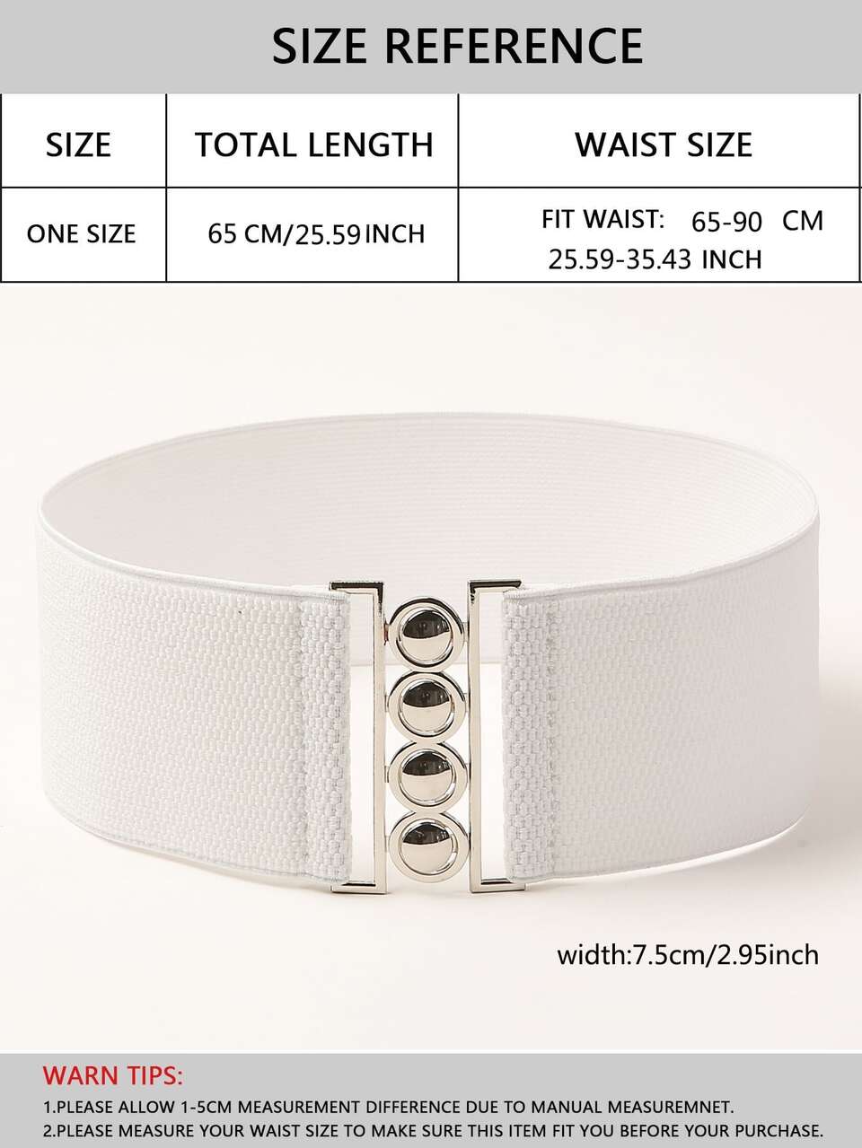 1pc Women Round Buckle Corset Belt Halloween Summer, School Fall, Autumn, Halloween