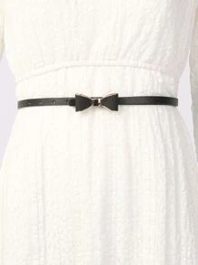 Thắt lưng trang trí nơ cỡ lớn 135CM dễ thương cho ngày lễ tình nhân mùa hè, mùa thu, mùa thu, Halloween - màu đen - Xem 2