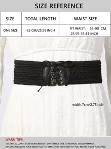 Cinturón con cordón - Negro - Ver 3