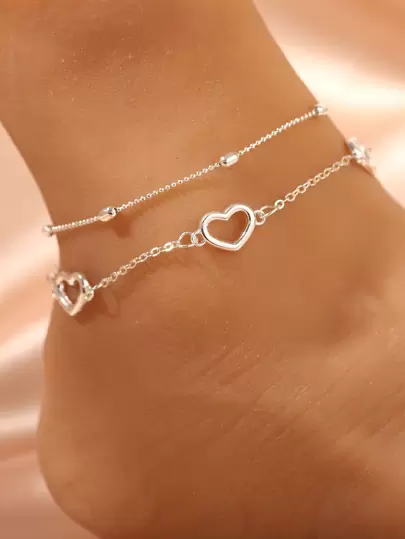 HeartDecorAnklet - Best of SHEIN