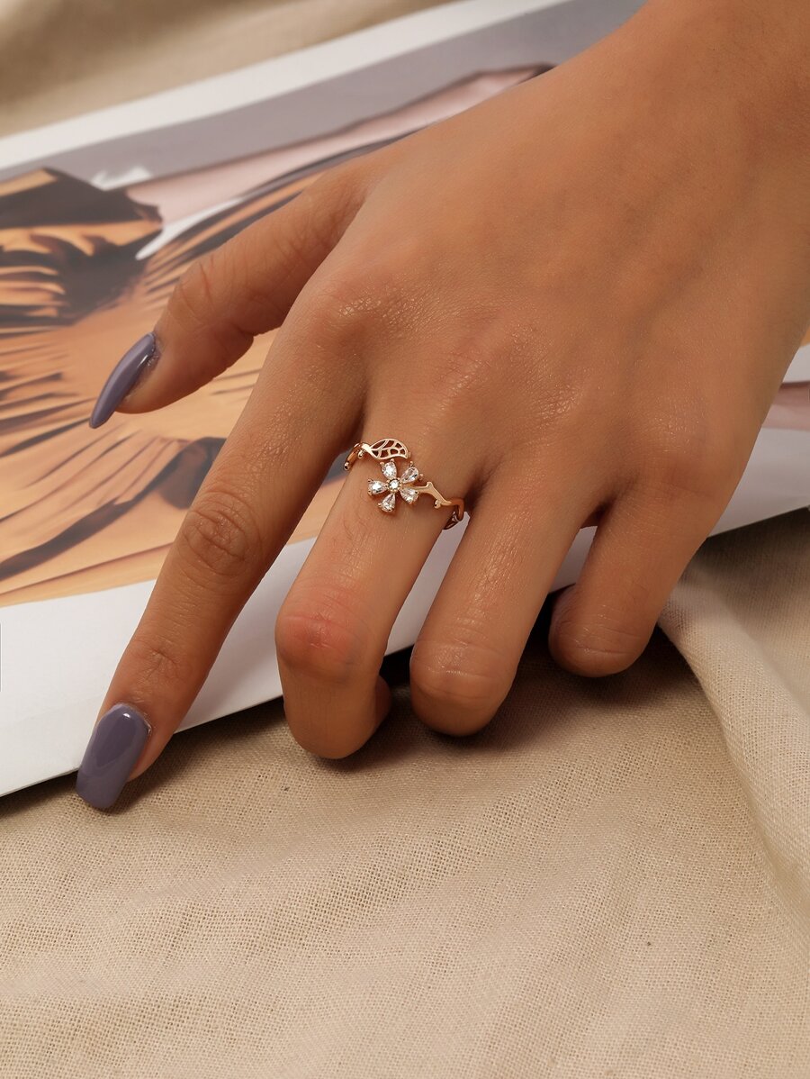 Vòng cửa tay áo Khối Zirconia  Trang trí - Vàng - Xem 1