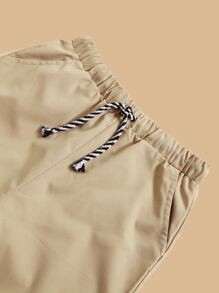 SHEIN Tween Boy Tropical Print Top & Shorts Set - Multicolor - View 3