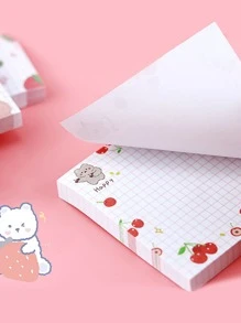 1pc Phim hoạt hình Động vật In Ghi chú dính Ngẫu nhiên - Nhiều màu - Xem 2