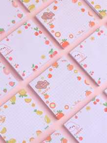 1pc Phim hoạt hình Động vật In Ghi chú dính Ngẫu nhiên - Nhiều màu - Xem 6