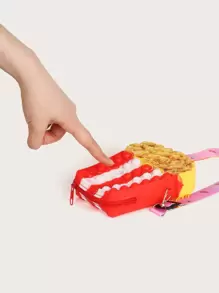 Kids Random Strap Cartoon Design Push Bubble Novelty Bag - Red - View 7