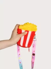 Kids Random Strap Cartoon Design Push Bubble Novelty Bag - Red - View 6