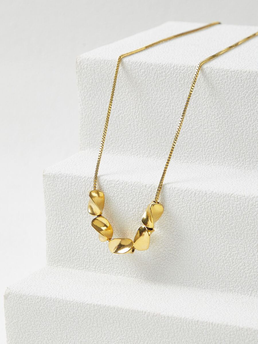 MOTF PREMIUM Dây chuyền Trang trí hình học - Vàng - Xem 1