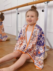 Toddler Girls Allover Print Cover Up - Multicolor - View 3